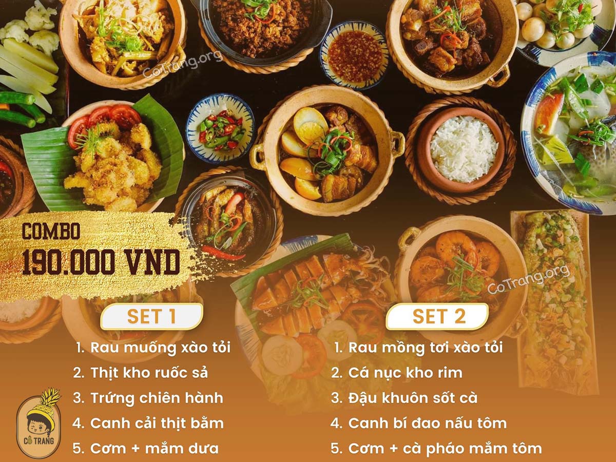  Menu của Nhà Hàng Bếp Xưa Đà Nẵng