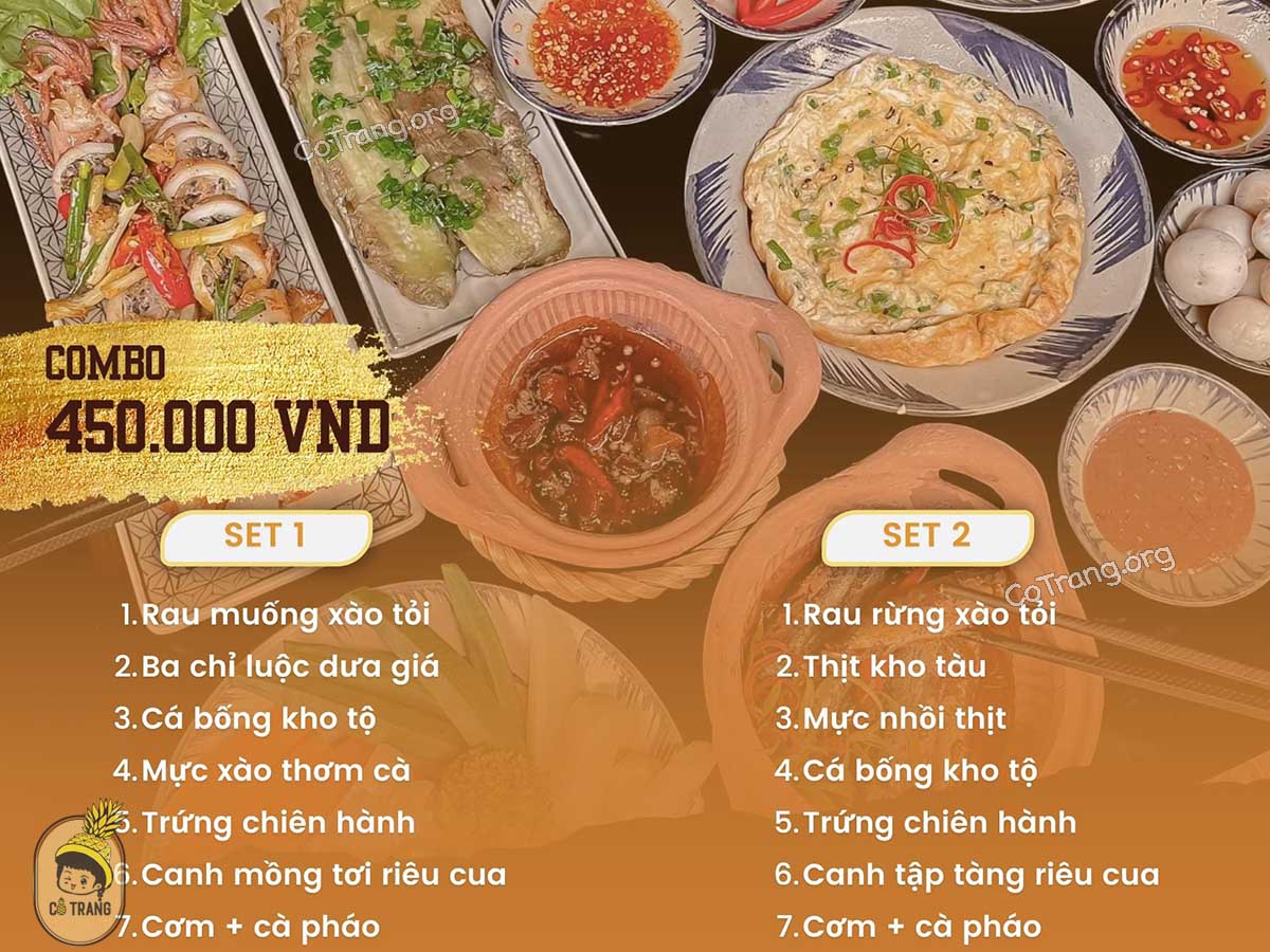  Menu của Nhà Hàng Bếp Xưa Đà Nẵng