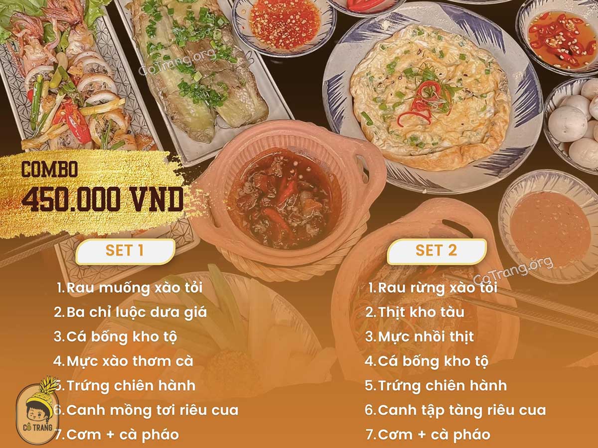  Menu của Nhà Hàng Bếp Xưa Đà Nẵng