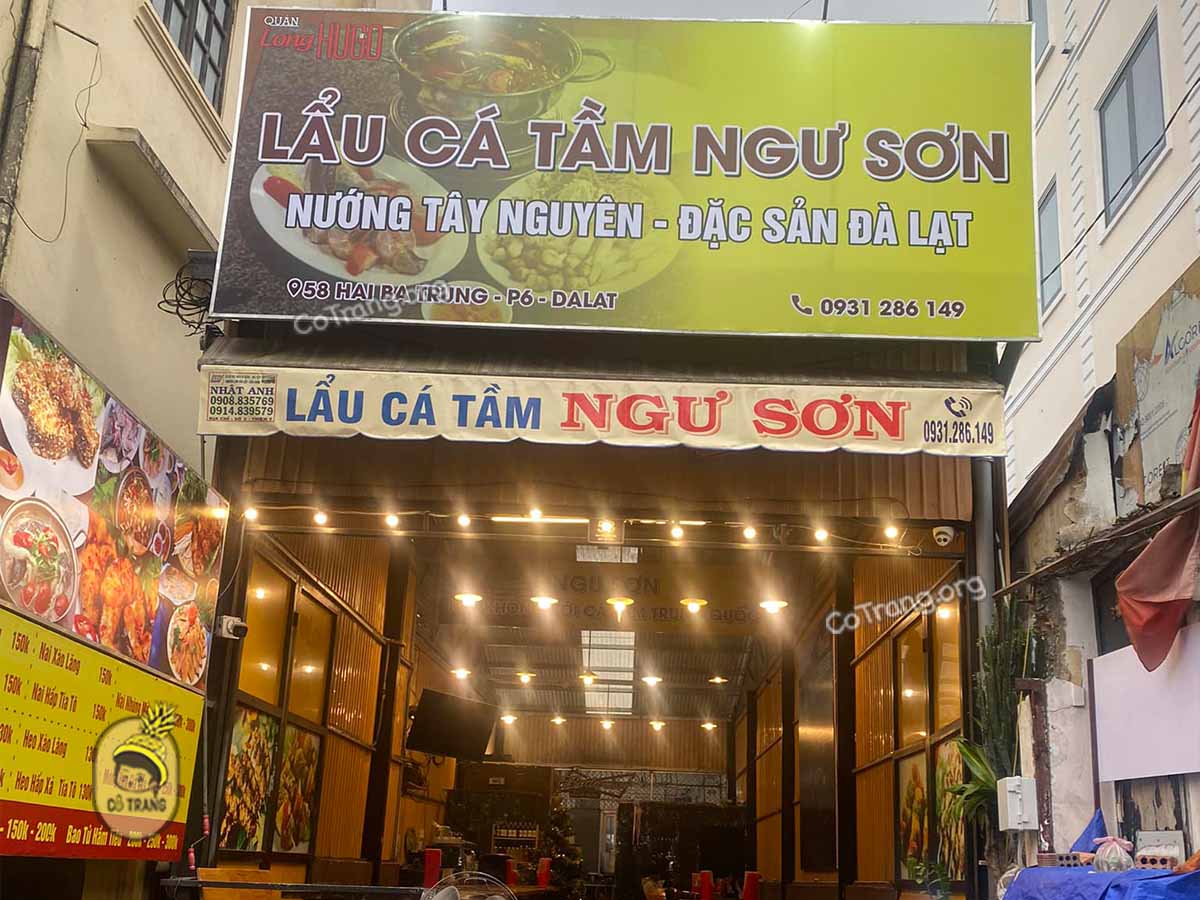 Một số địa điểm gợi ý thưởng thức Lẩu Cá Tầm Đà Lạt