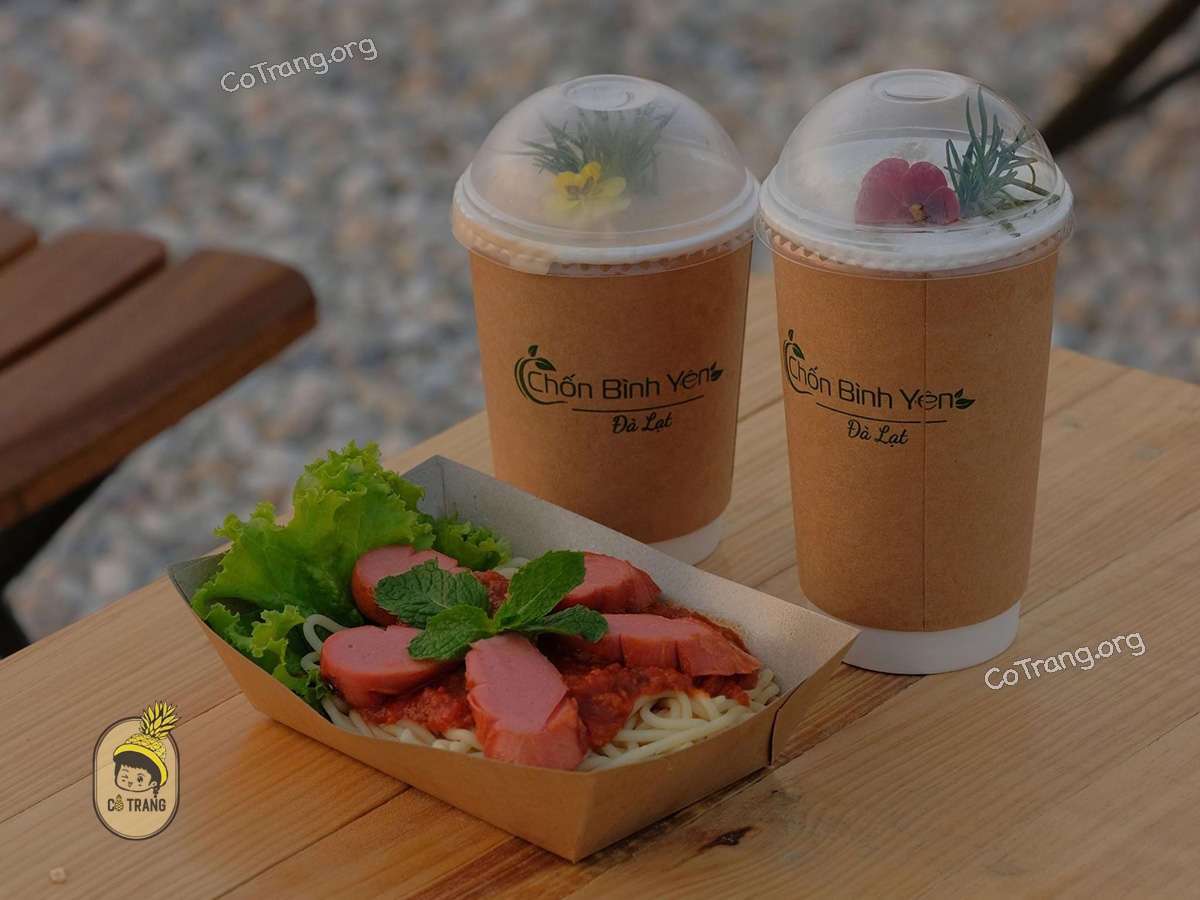 Menu thức uống tại Chốn Bình Yên Coffee