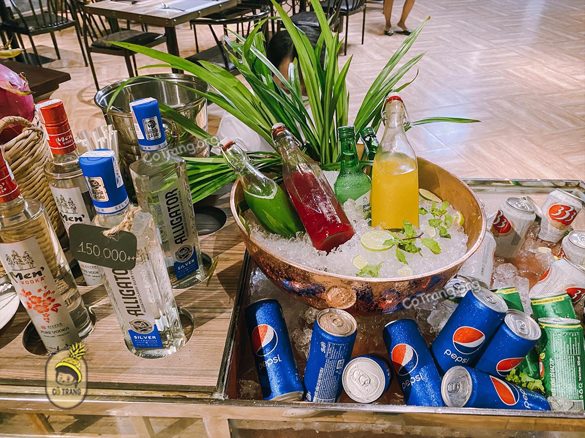 Menu thực đơn và đồ uống thực tế tại Ngon Gallery Nha Trang
