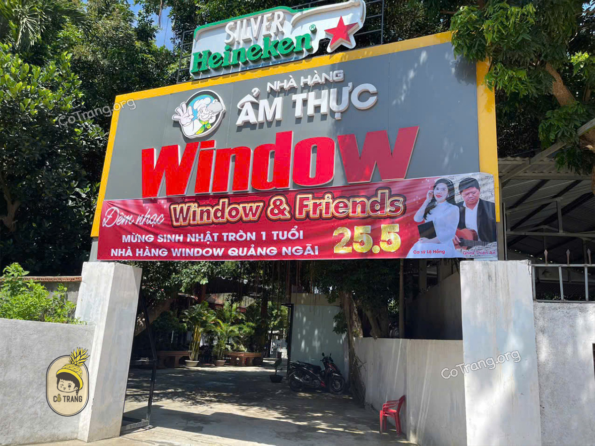 Trải nghiệm ẩm thực tại Nhà hàng Window Quảng Ngãi, menu, review