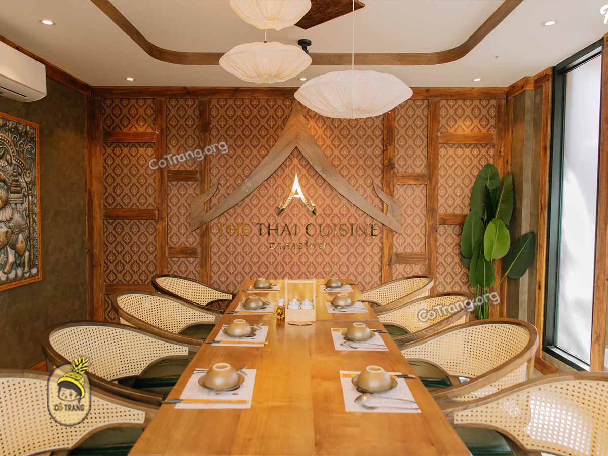 Không gian thực tế tại The Thai Cuisine Đà Lạt