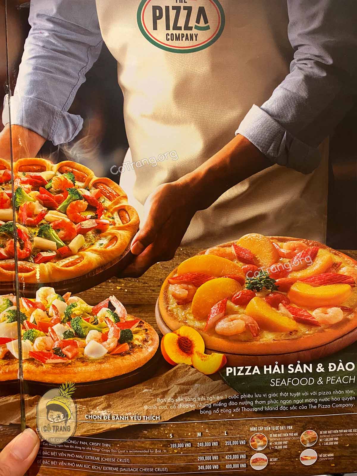 Menu tế tại The Pizza Company Nguyễn Văn Linh - Đà Nẵng