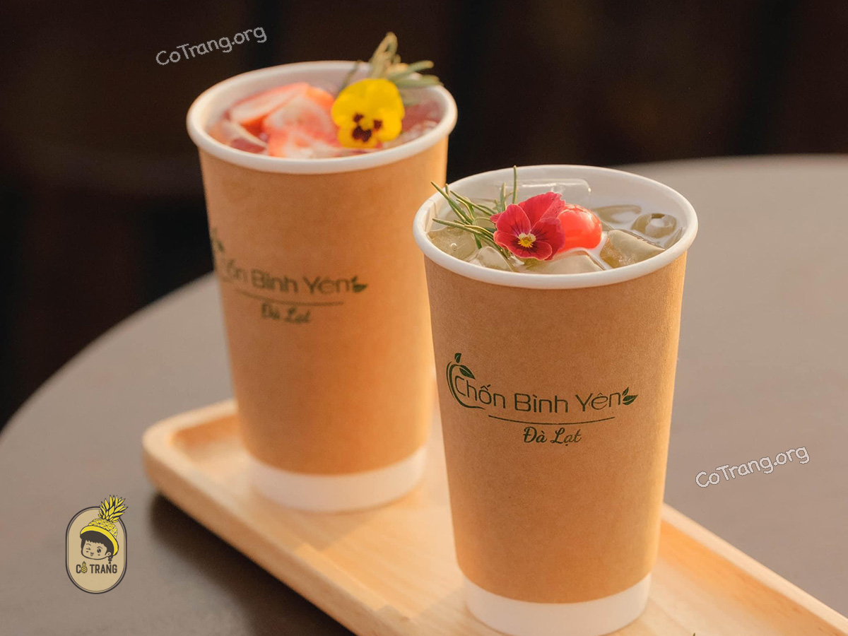 Menu thức uống tại Chốn Bình Yên Coffee