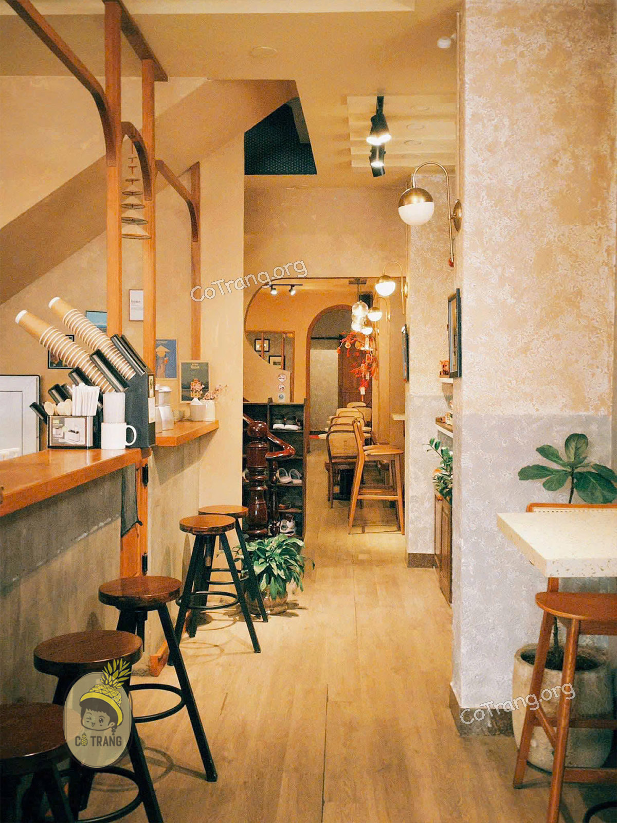 Không gian thực tế tại Tiệm Cà Phê Trứng Cô Ba Đà Lạt