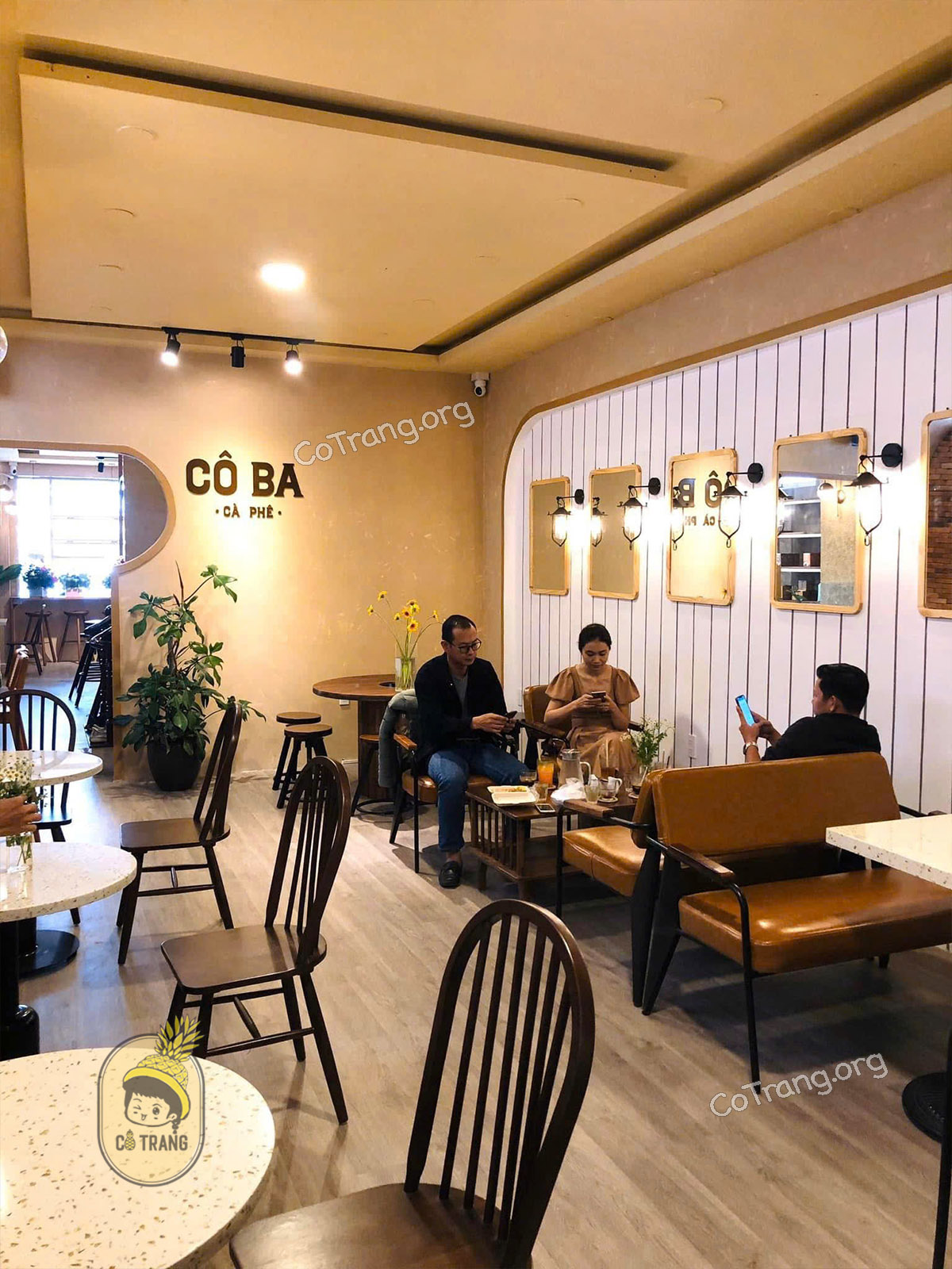 Không gian thực tế tại Tiệm Cà Phê Trứng Cô Ba Đà Lạt