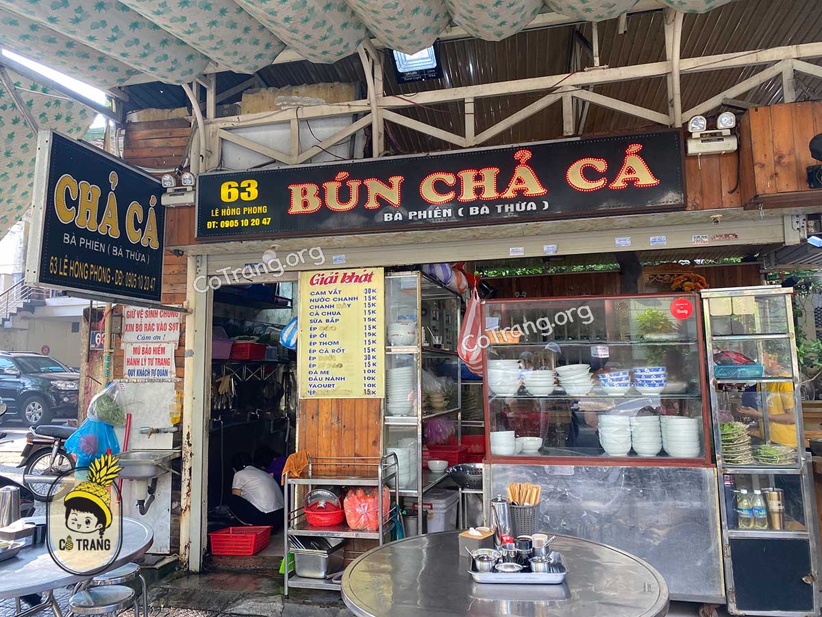 Một số quán Bún Chả Cá Đà Nẵng