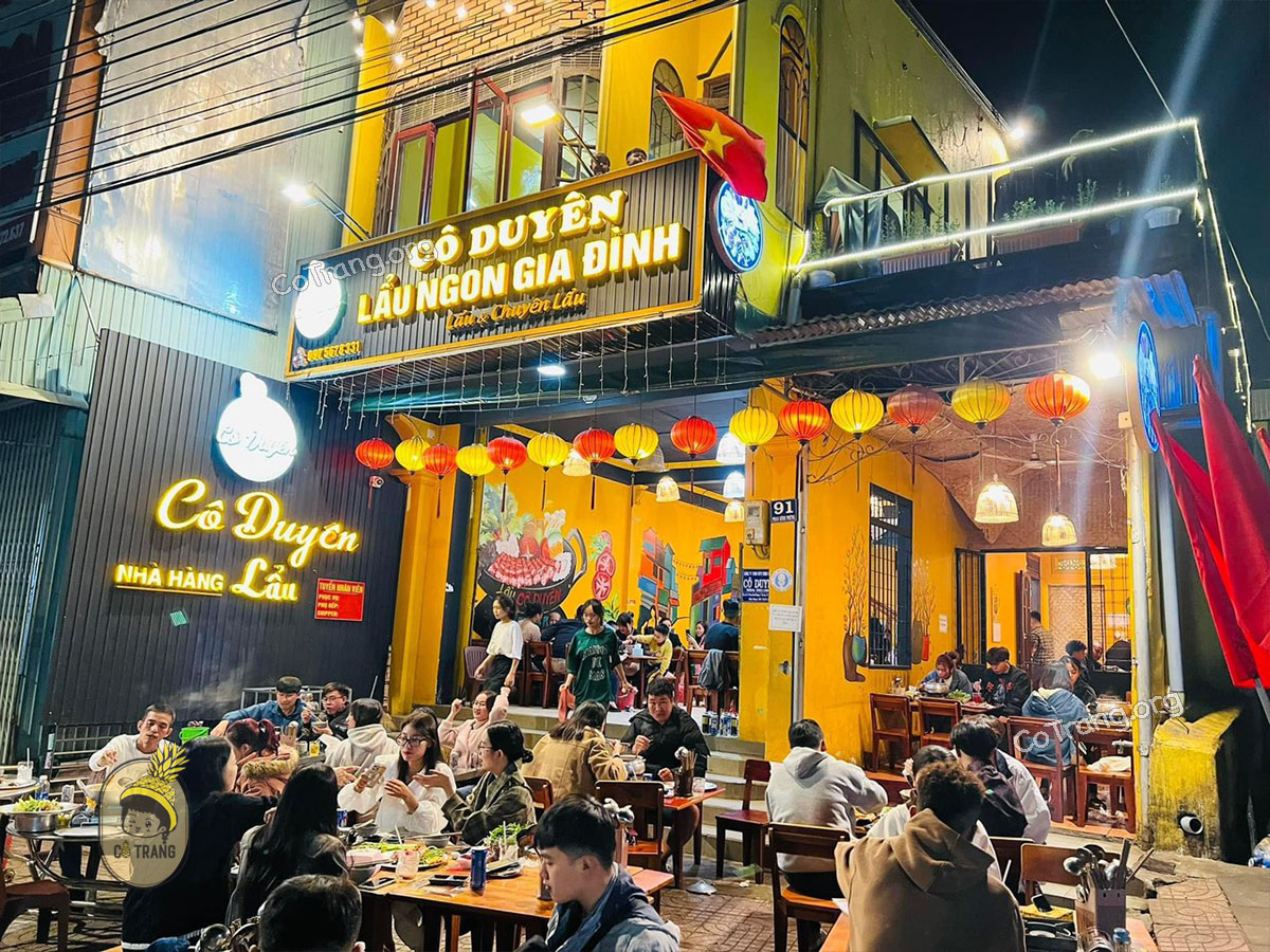 Không gian thực tế tại Lẩu Cô Duyên Gia Lai