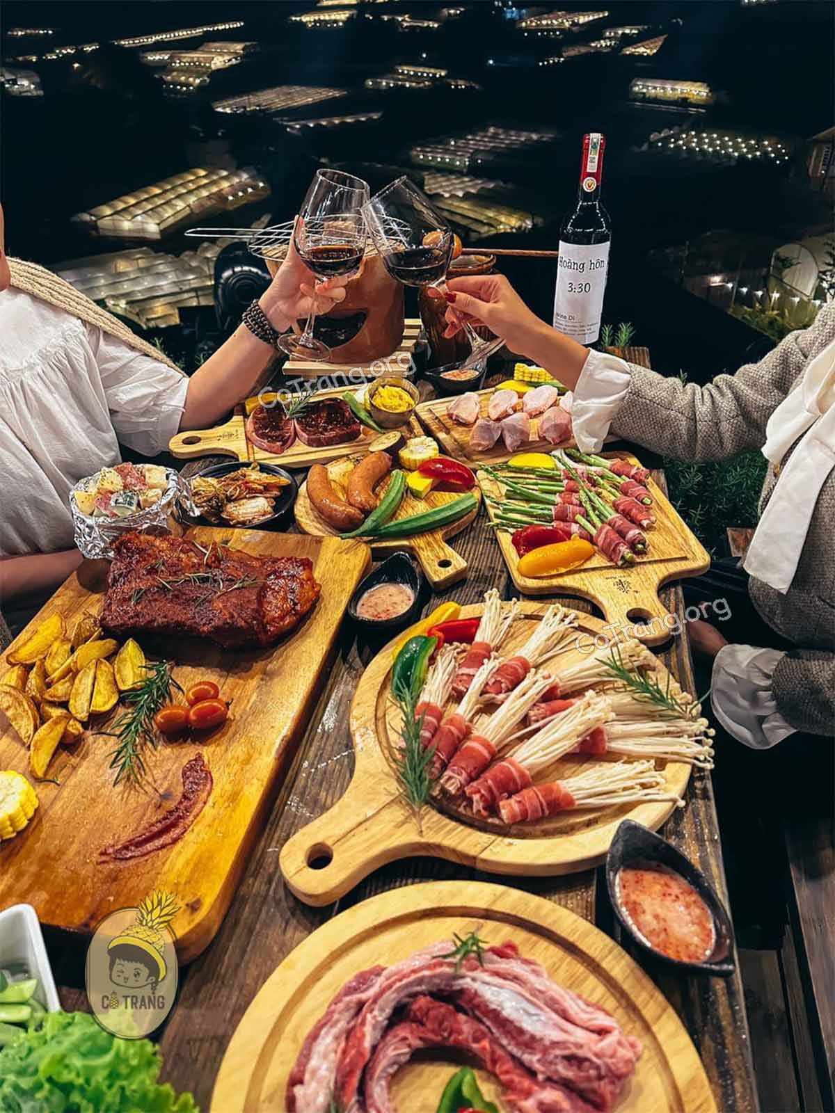 Menu thực đơn thực tế tại Thôn 330 Đà Lạt