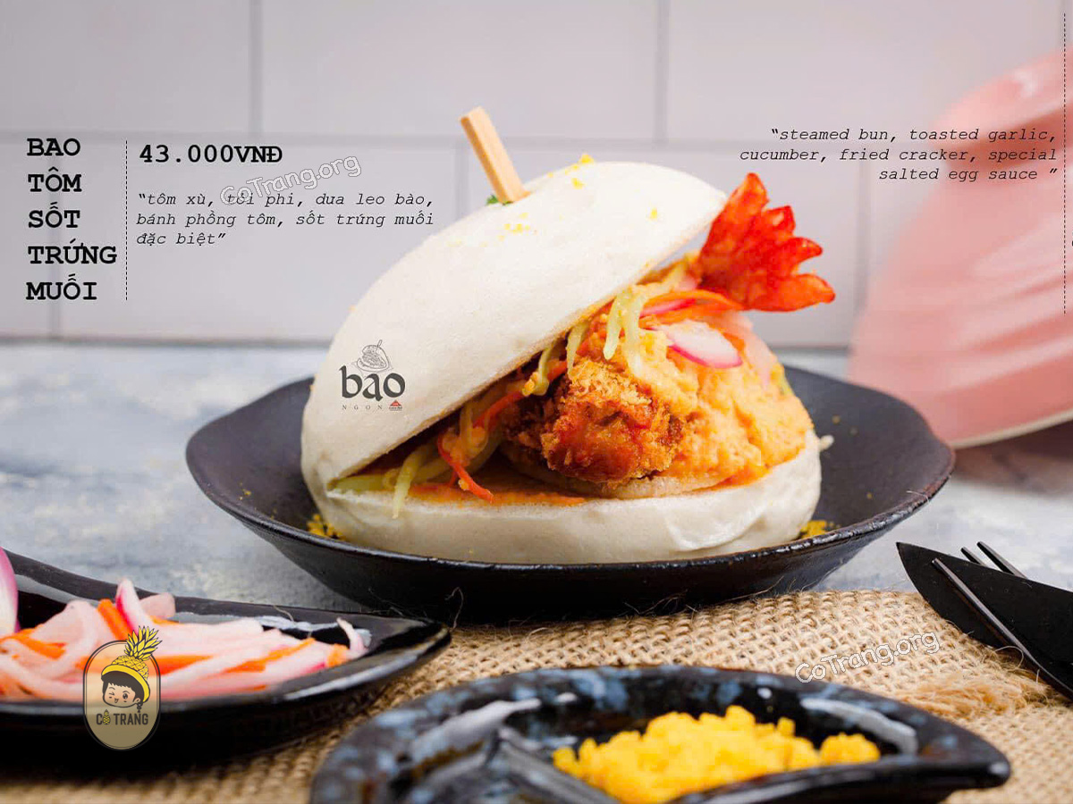 Menu thực đơn và món ăn thực tế tại BAO Ngon Nha Trang