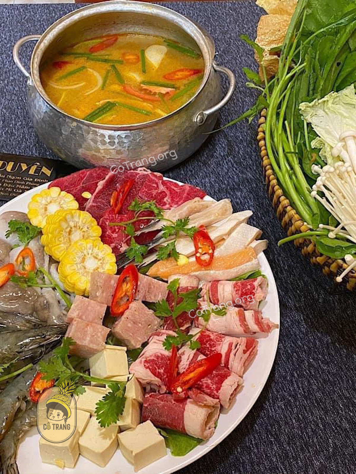 Menu thực đơn và món ăn thực tế tại Lẩu Cô Duyên Gia Lai