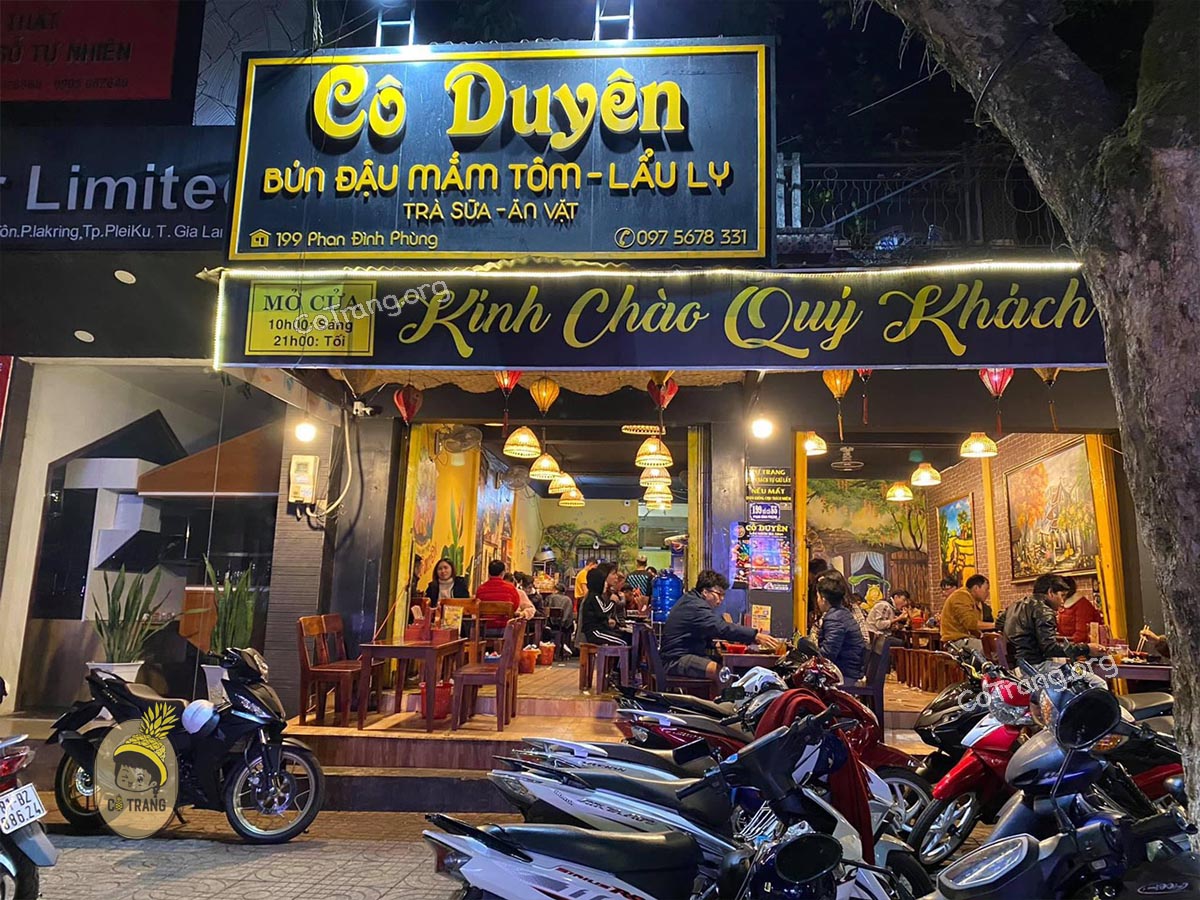 Không gian thực tế tại Bún Đậu Mắn Tôm Cô Duyên