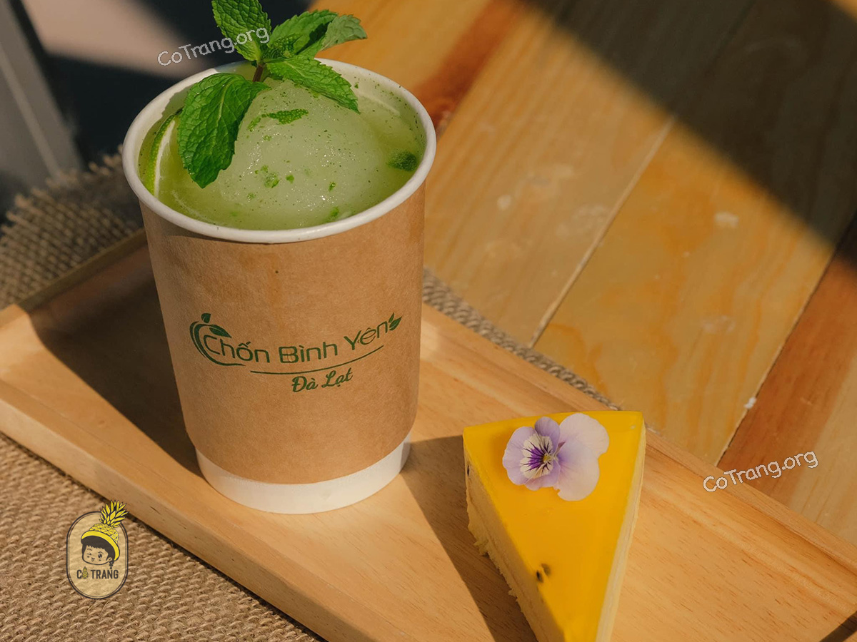 Menu thức uống tại Chốn Bình Yên Coffee