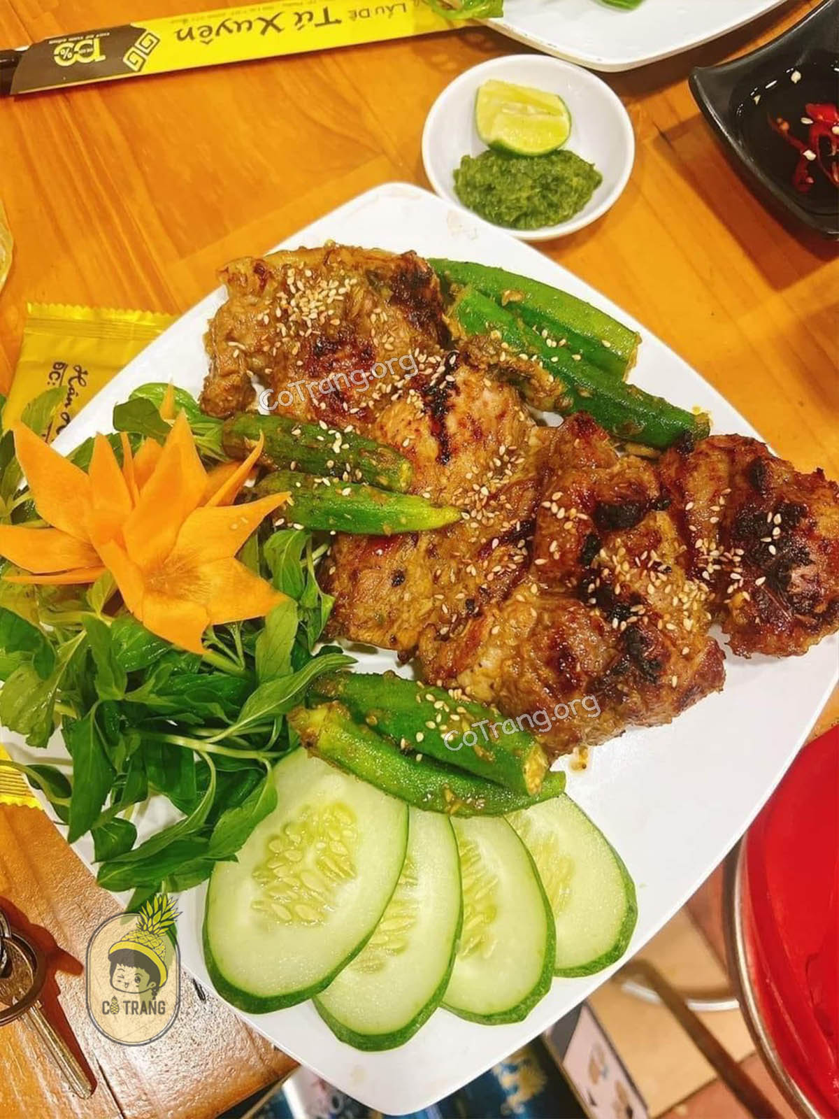 Menu thực đơn và món ăn thực tế tại Lẩu Dê Tứ Xuyên Gia Lai