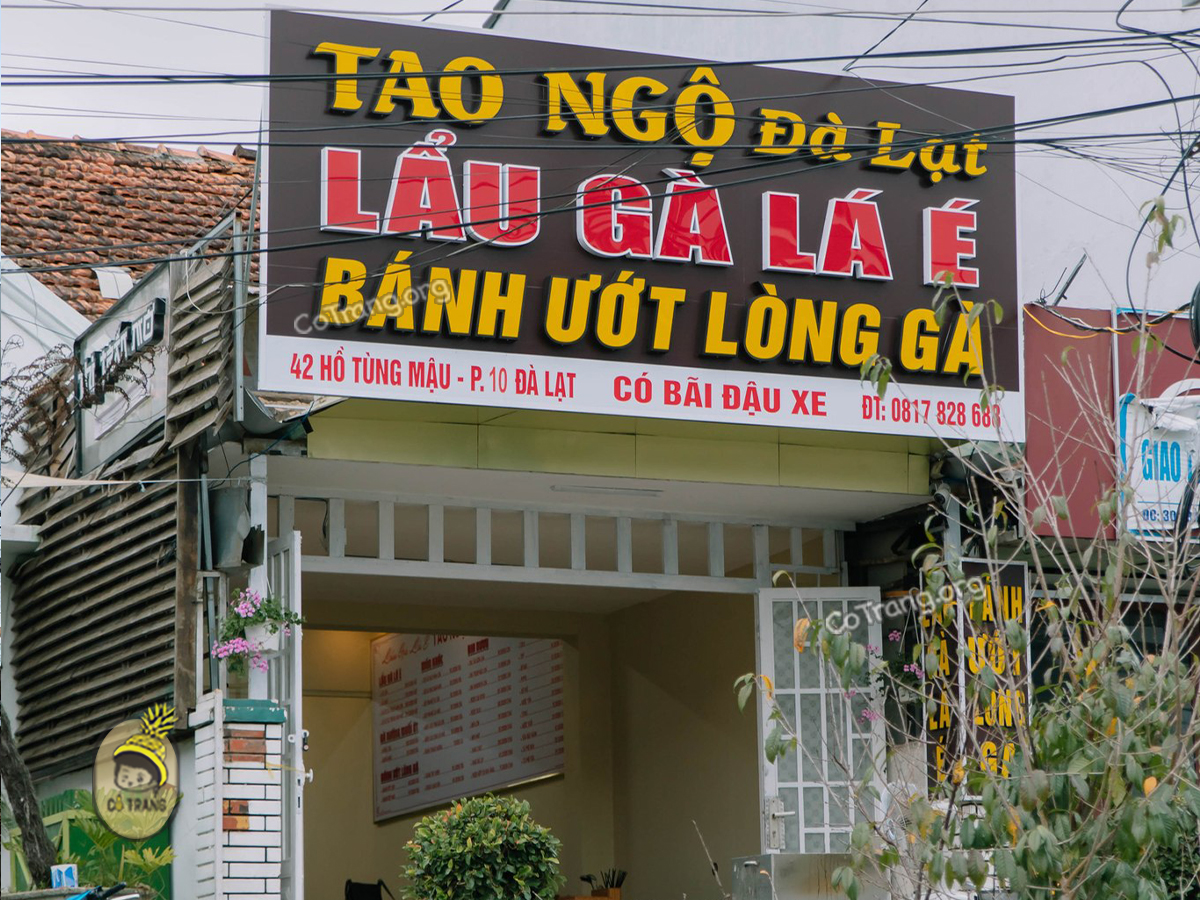 Một số địa điểm gợi ý thưởng thức Lẩu Gà Lá É Đà Lạt
