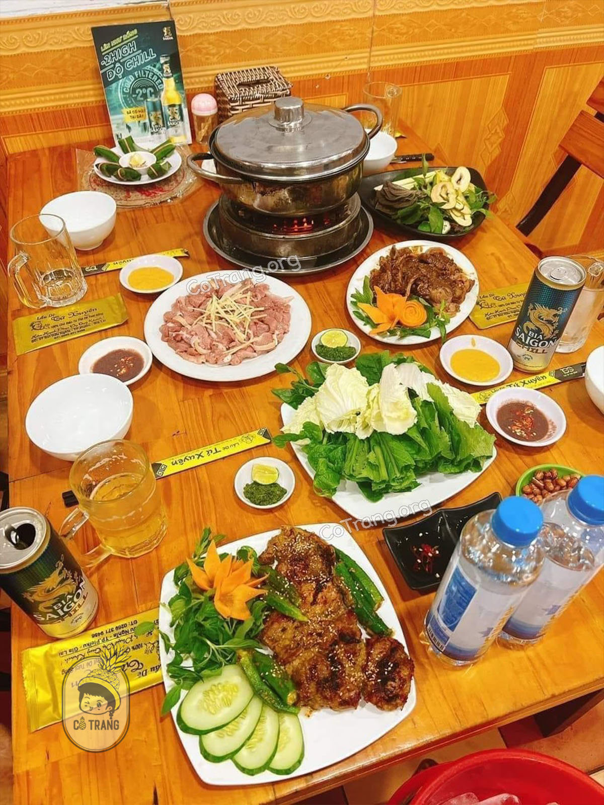 Menu thực đơn và món ăn thực tế tại Lẩu Dê Tứ Xuyên Gia Lai