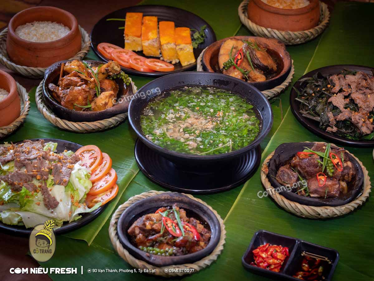 Menu tại Nhà Hàng Cơm Niêu Fresh Đà Lạt