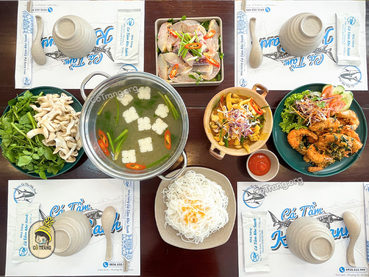 Hình ảnh thực tế Lẩu Cá Tầm Đà Lạt