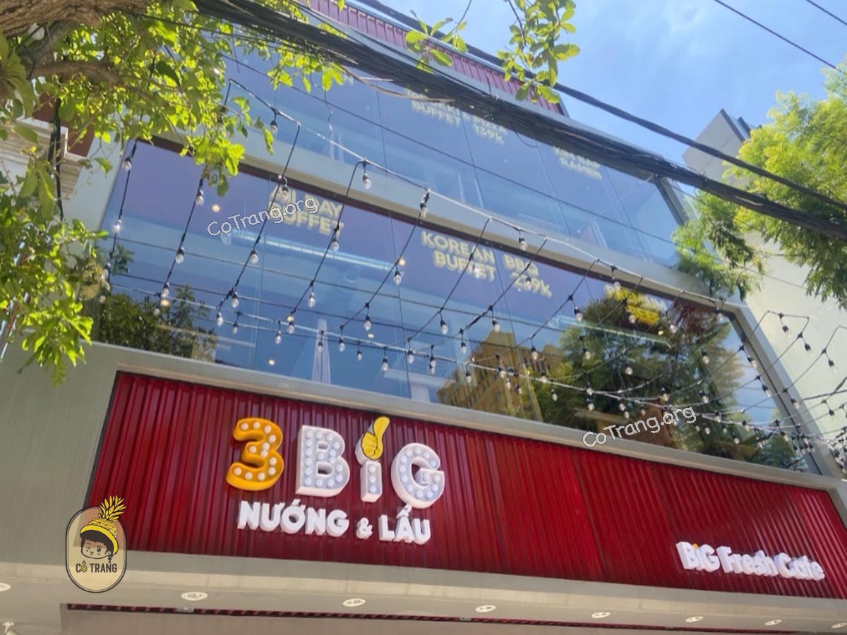 Không gian thực tế tại Nhà Hàng 3 Big Đà Nẵng