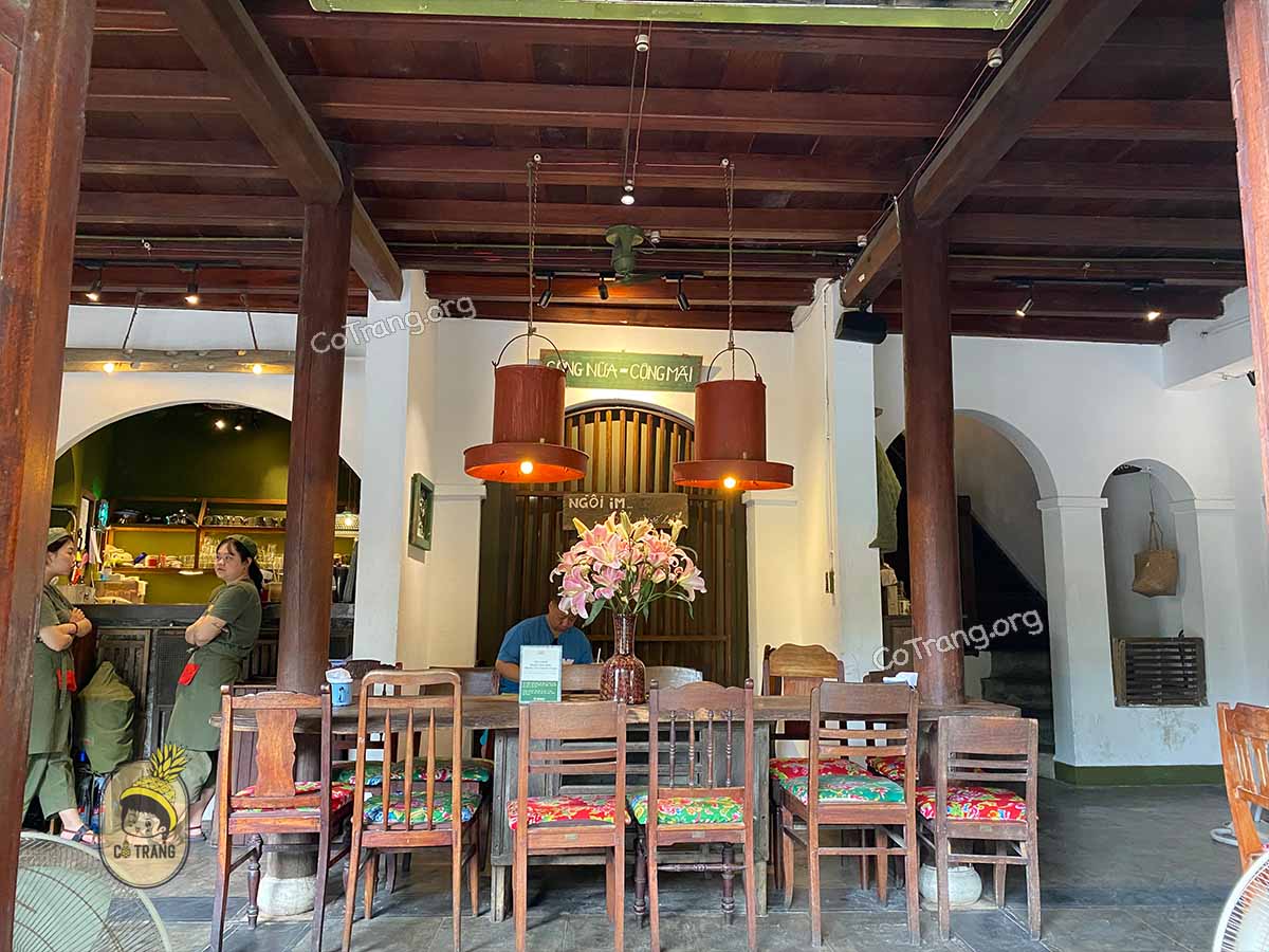 Không gian thực tế tại Cộng Cà Phê Hội An