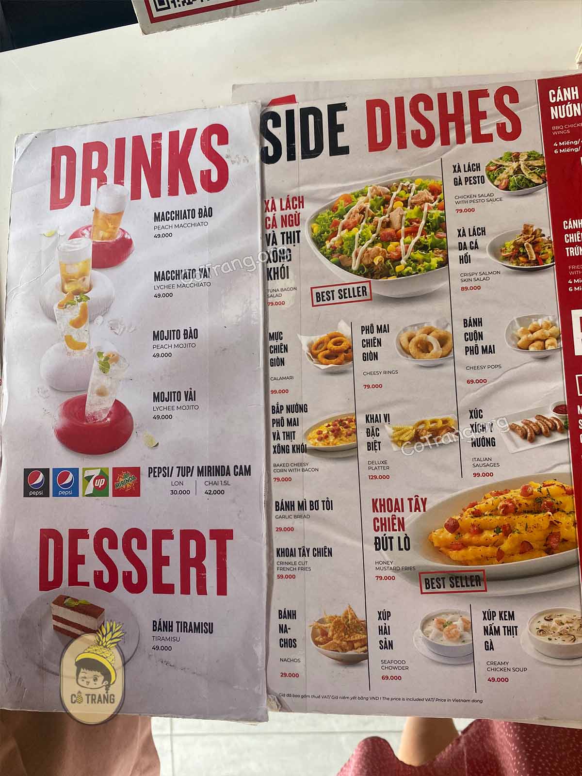 Menu tại Pizza Hut - Núi Thành, Đà Nẵng