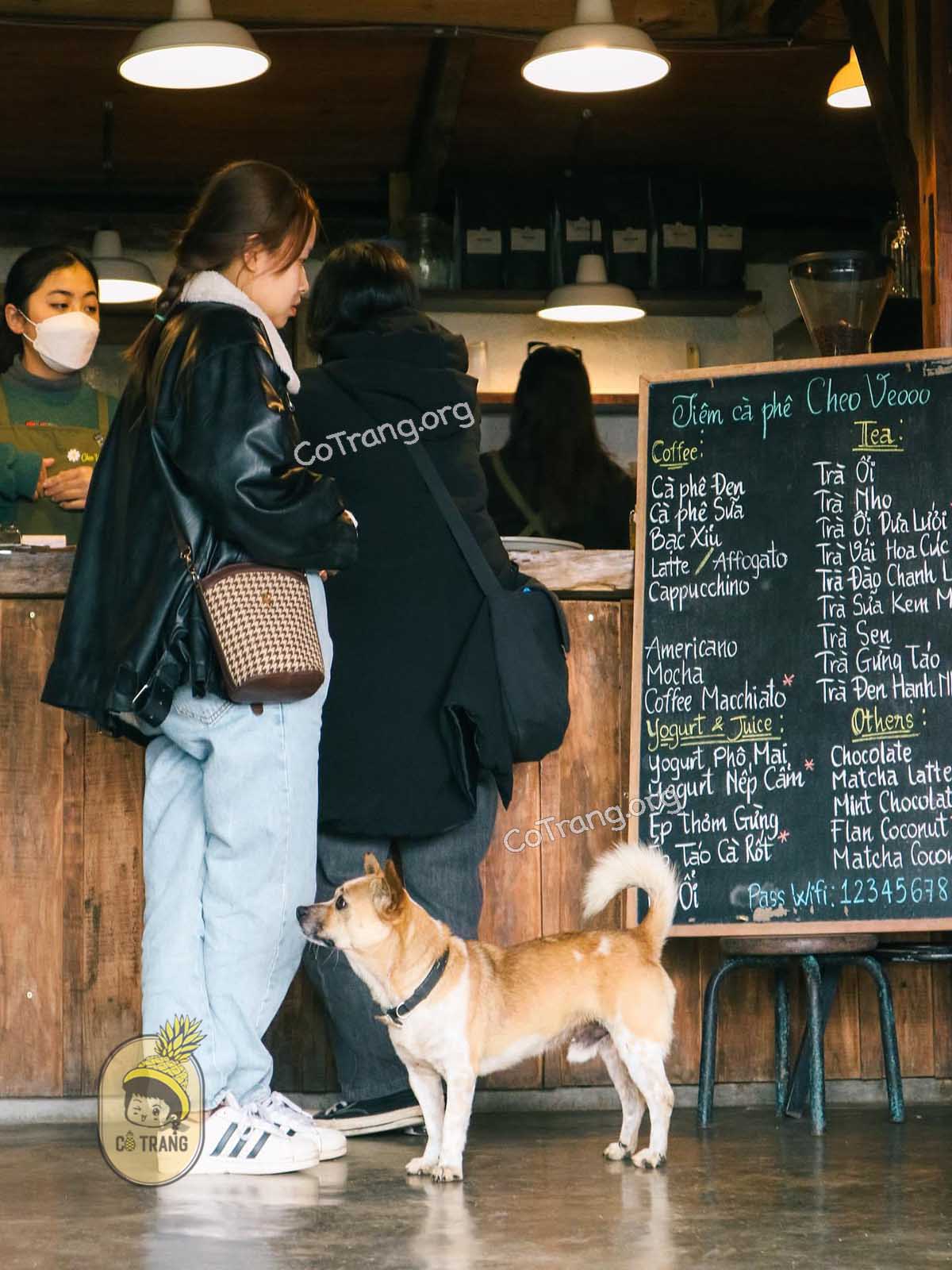 Menu thức uống tại Cheo Veo Cafe Đà Lạt 
