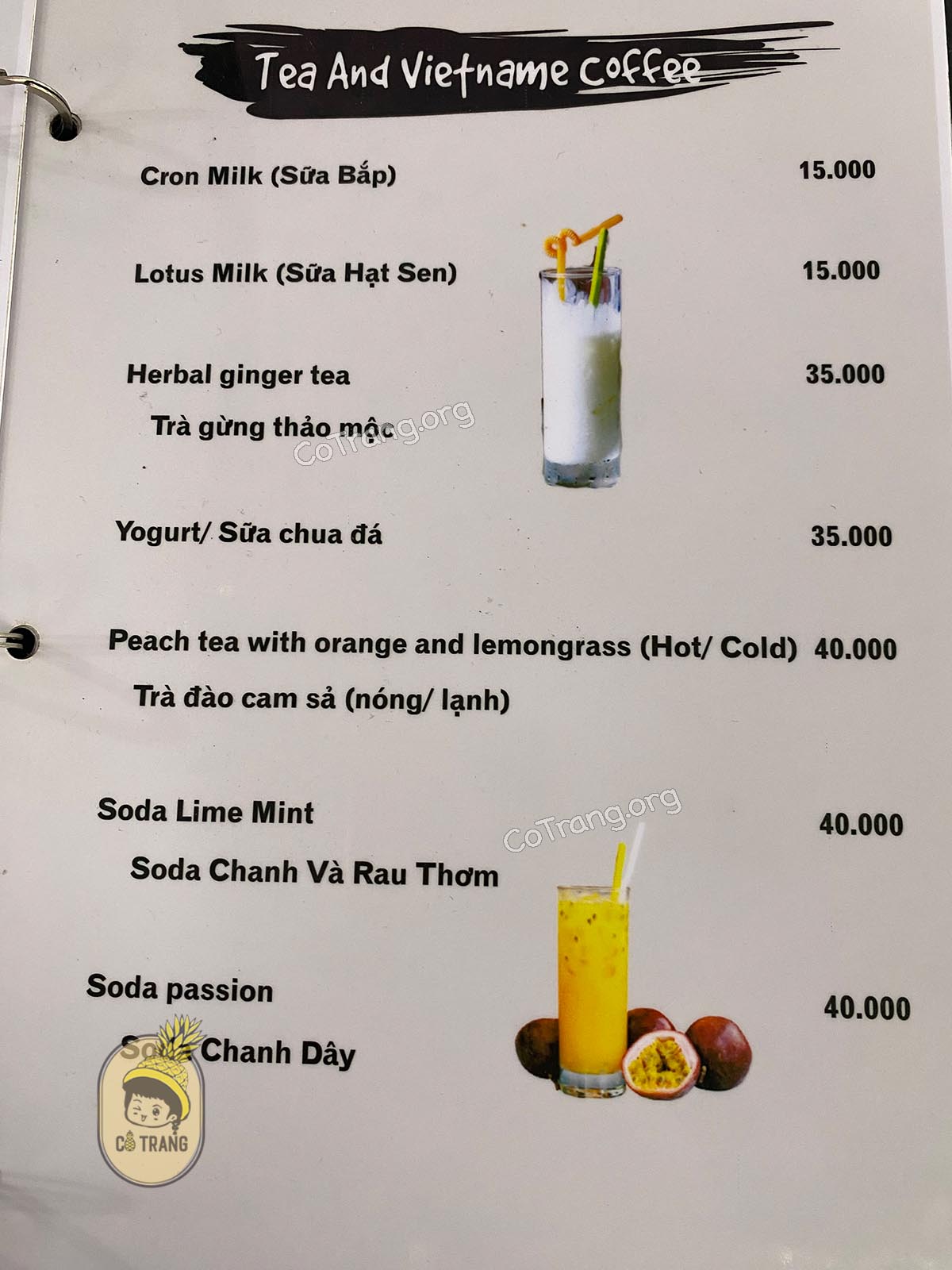 Thực đơn và món ăn thực tế tại Bánh Mì Madam Khanh Hội An