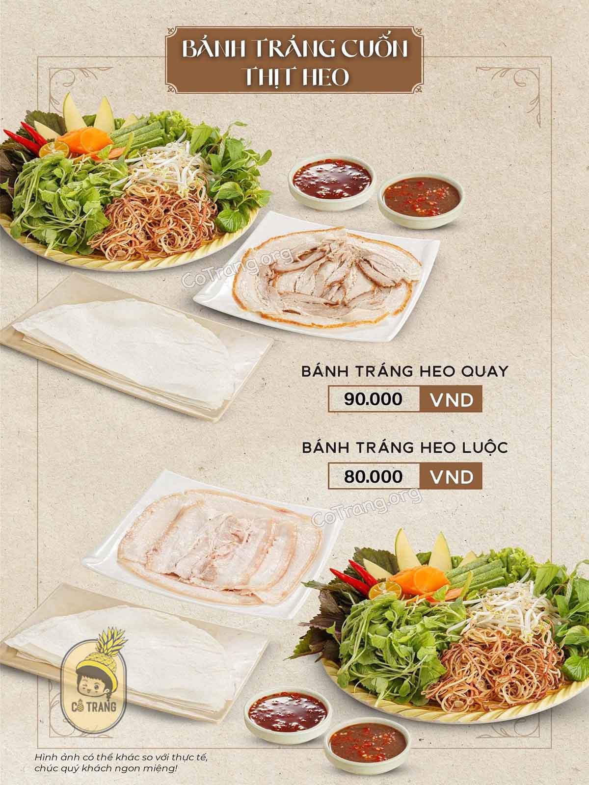 Menu món ăn tại Bún Đậu Gia Di Quảng Bình