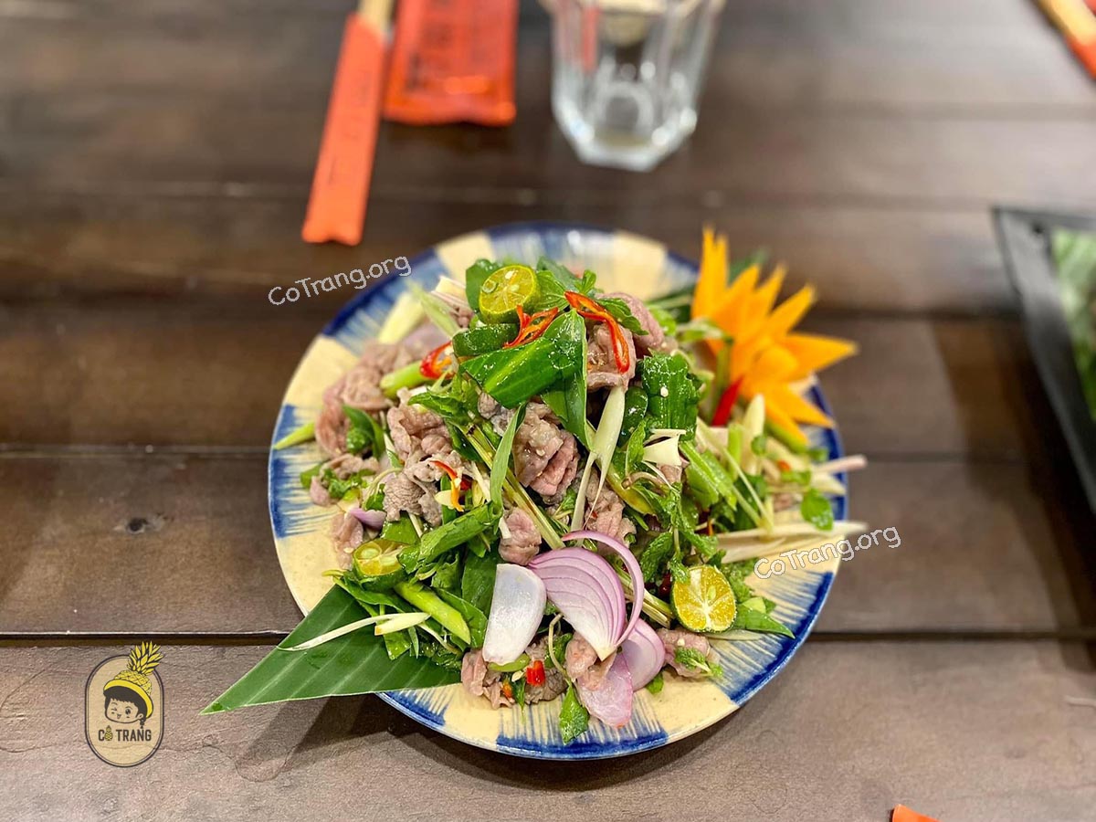 Menu thức ăn tại Tà Xùa Quán Đà Nẵng