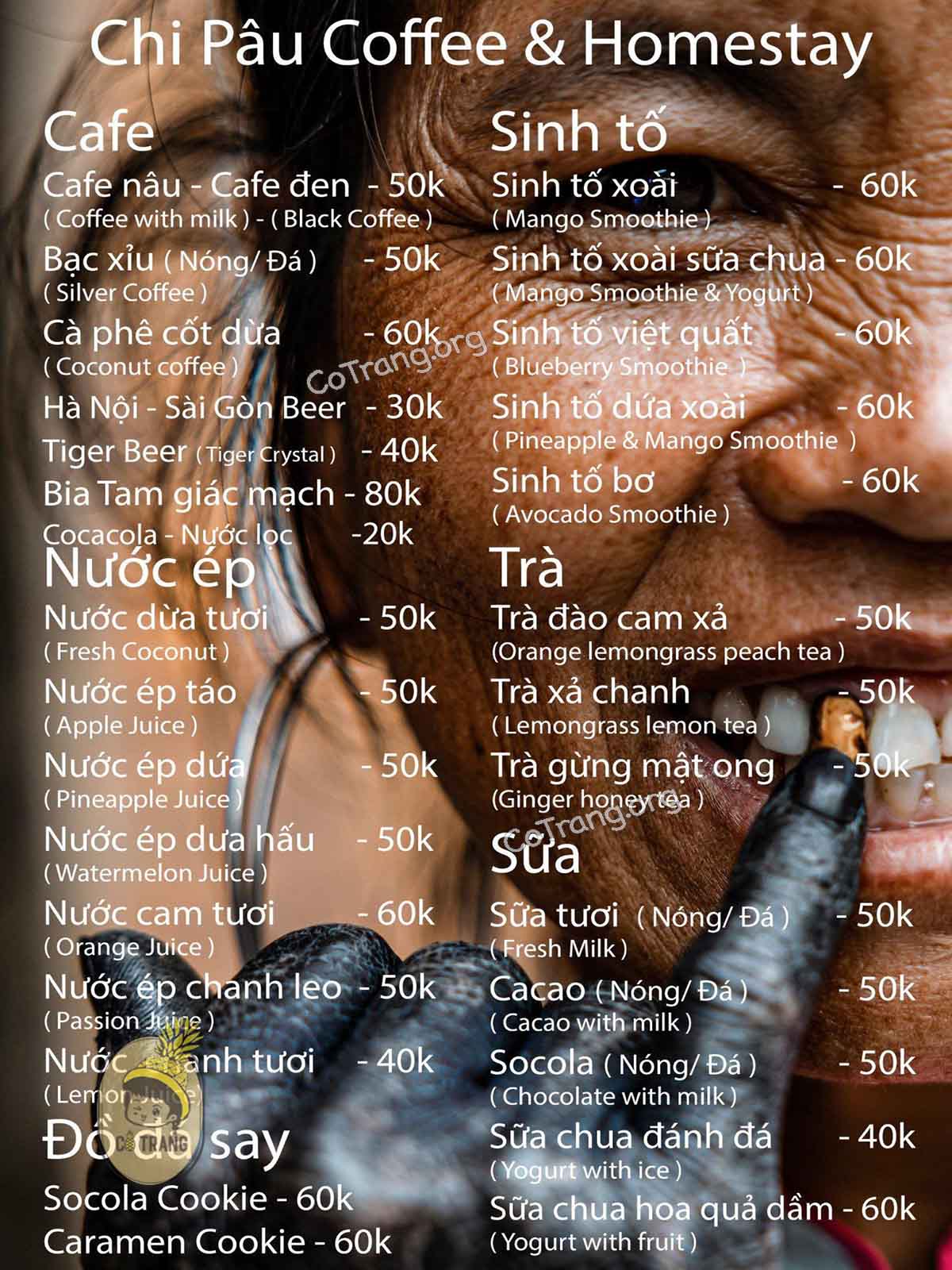 Không gian thực tế tại Chi Pâu Coffee & Homestay Sapa