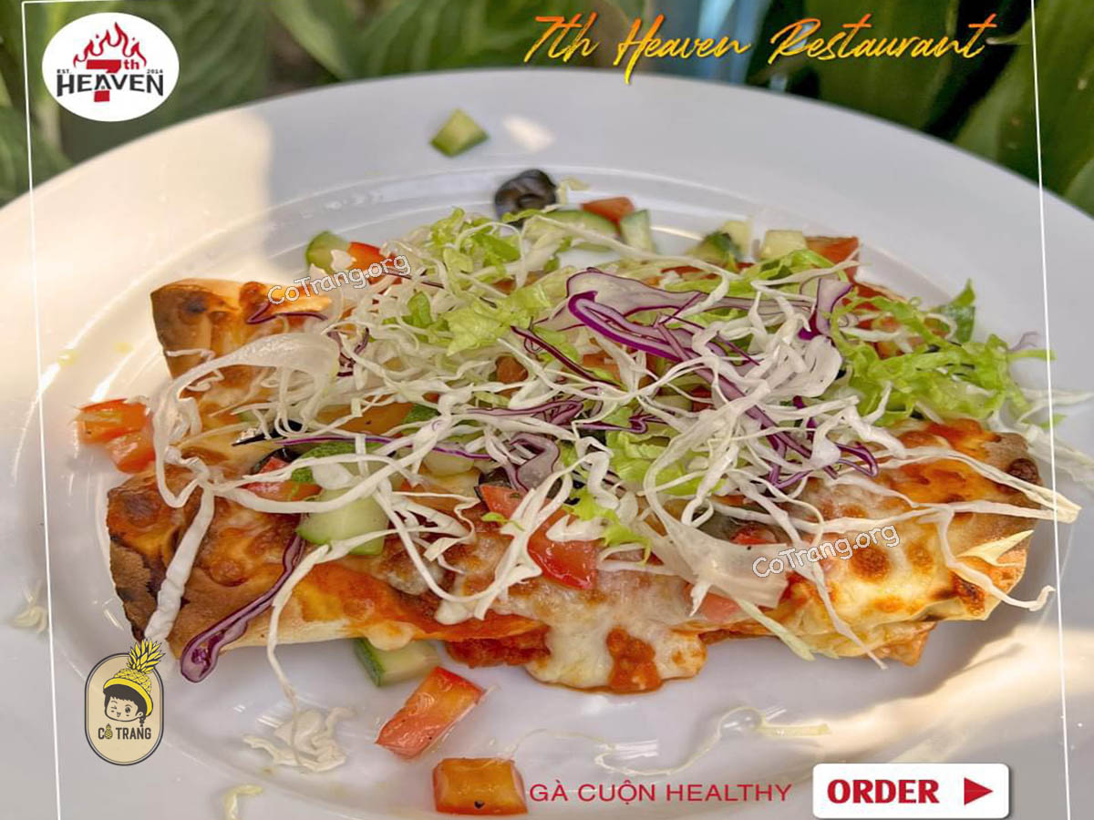 Menh thức ăn tại 7th Heaven Restaurant Đồng Hới Quảng Bình