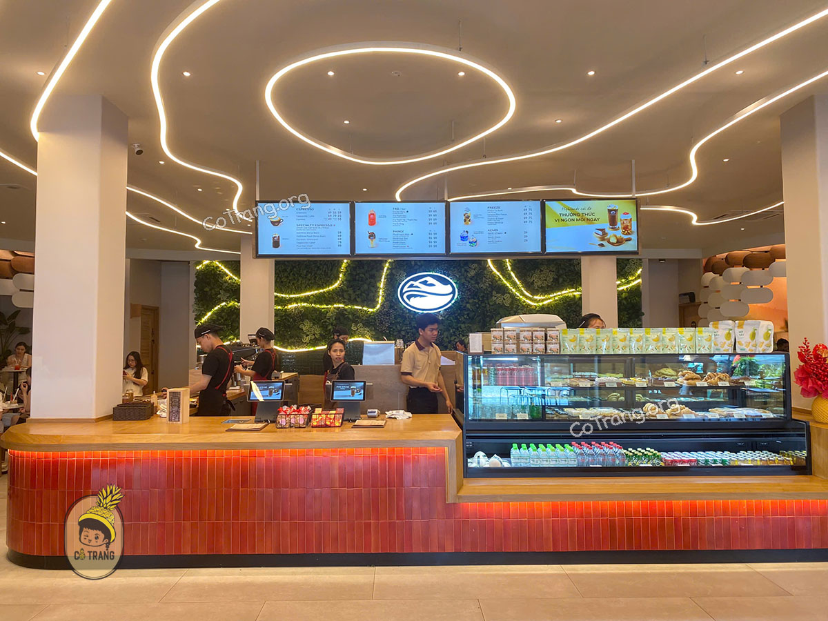 Không gian thực tế tại Highlands Coffee Đà Nẵng