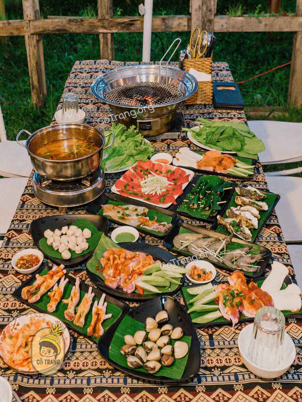 Menu thức ăn tại C Garden BBQ & Camping Huế 