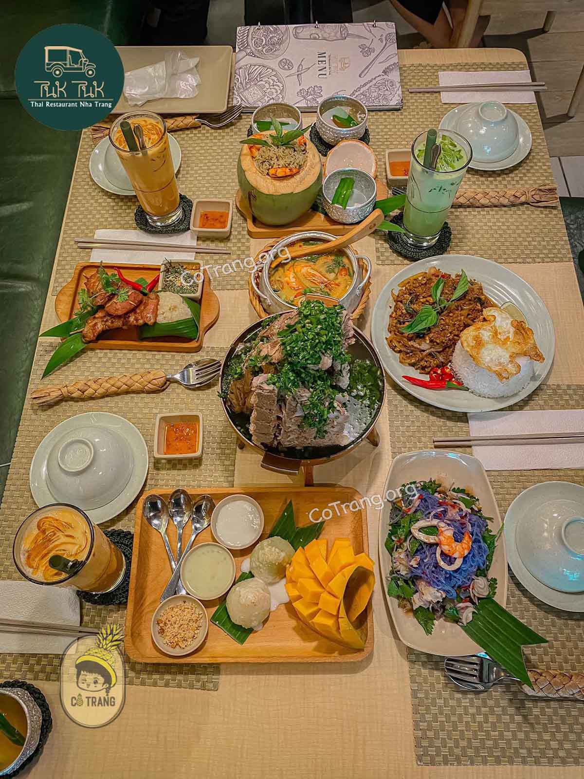 Menu và một số món ăn tại Sam Lor Thai Nha Trang 