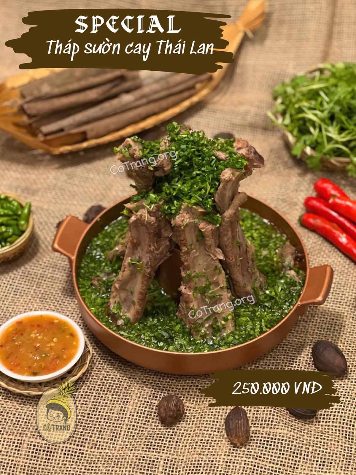 Menu thức ăn tại Thái Ngò Rí Nha Trang