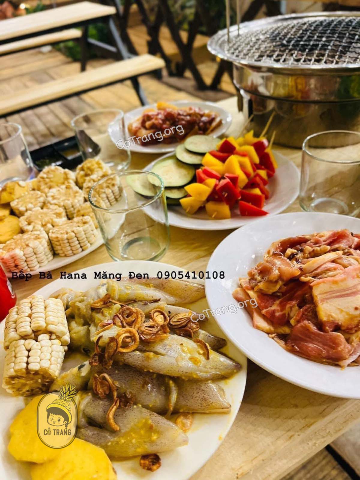 Menu tại Bếp Bà Hana Măng Đen