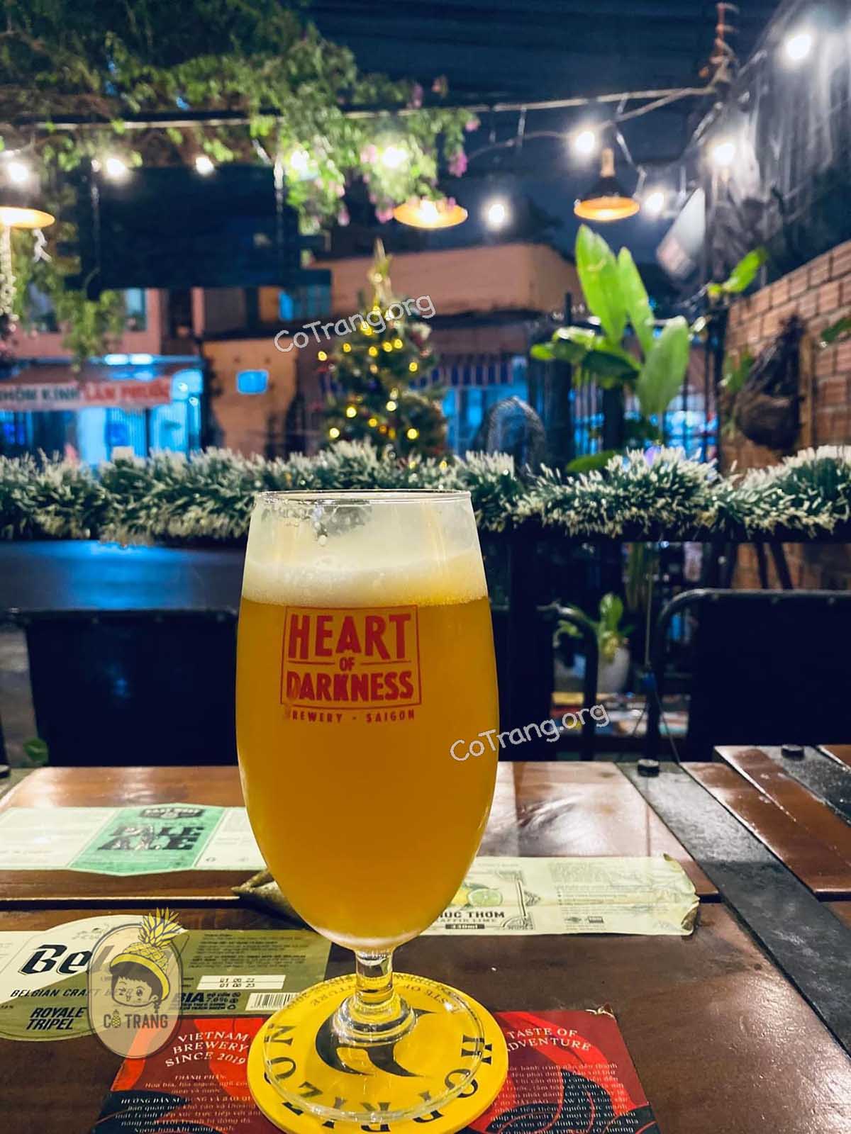 Menu tại Bia Trịnh Đà Nẵng