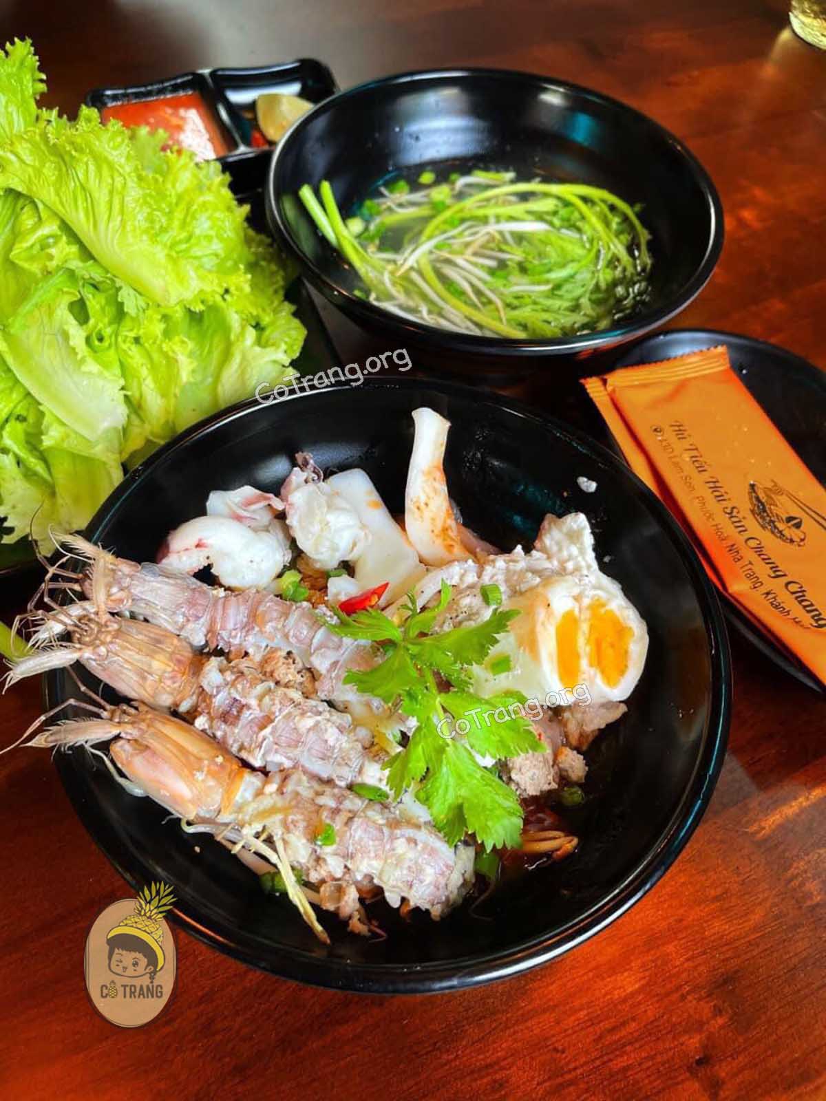 Menu thức ăn tại Hũ Tiếu Hải Sản Chang Chang