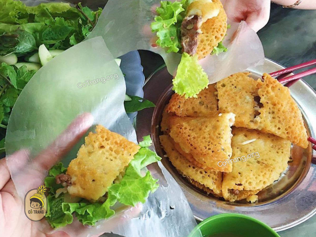 Menu thức ăn tại Bánh Xèo Cô Năm Đồng Hới