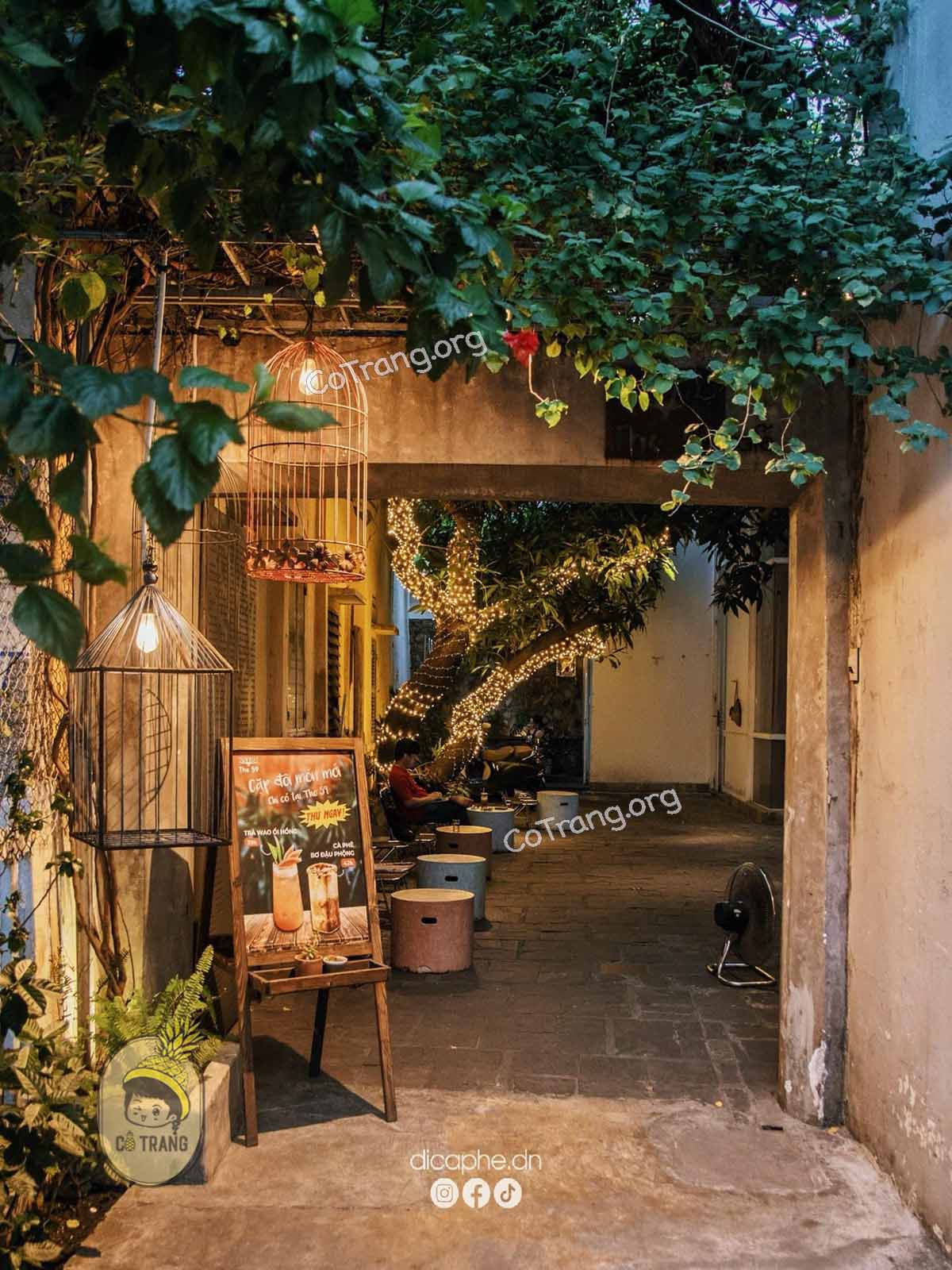 Không gian thực tế tại The 59 Cafe Đà Nẵng