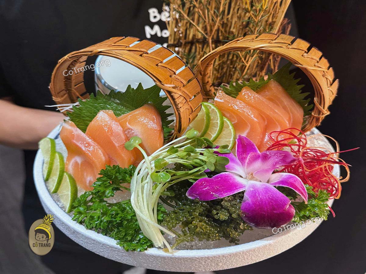 Menu thức ăn tại Mori Sushi Đà Nẵng