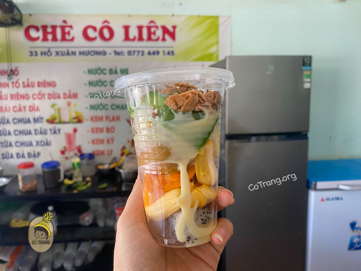 Menu tại Chè Cô Liên Đà Nẵng