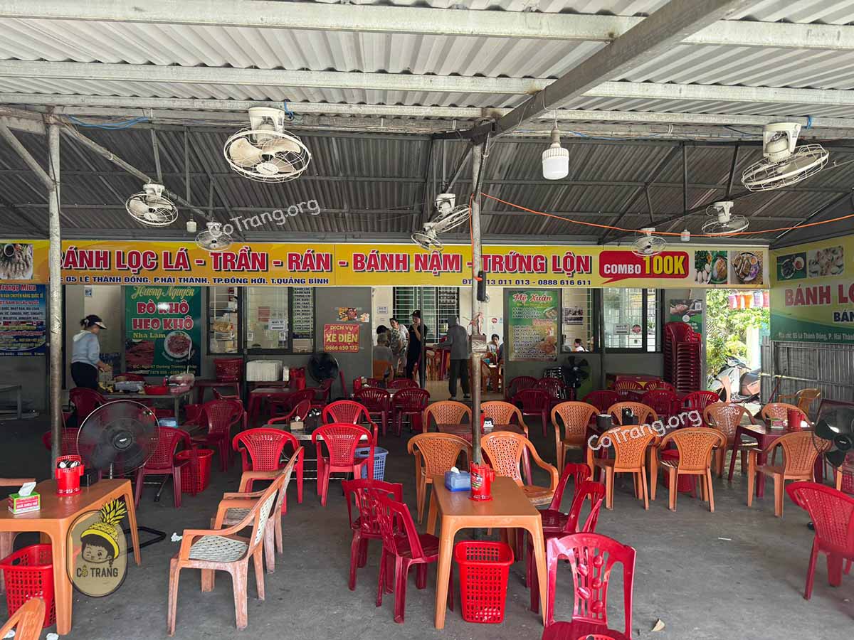 Không gian thực tế tại Bánh Lọc Mệ Xuân Đồng Hới
