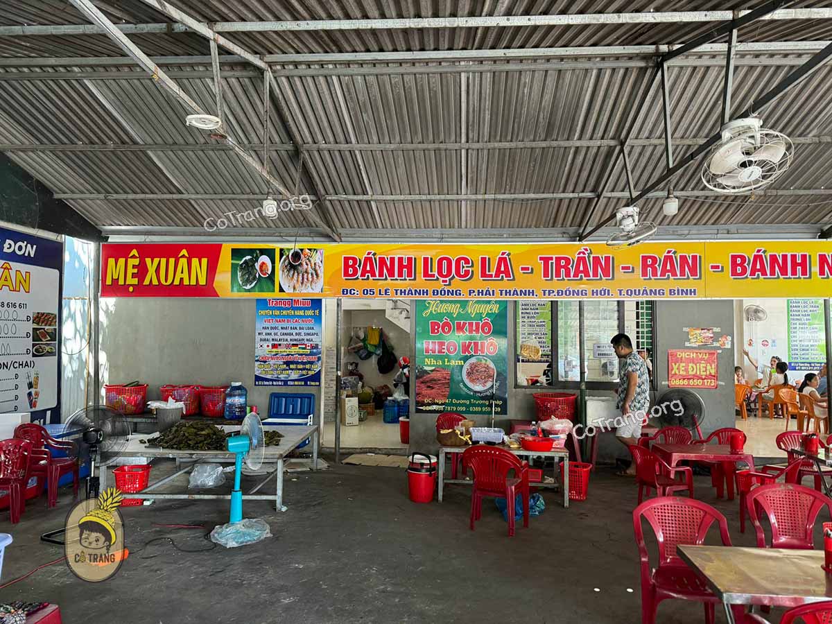 Không gian thực tế tại Bánh Lọc Mệ Xuân Đồng Hới