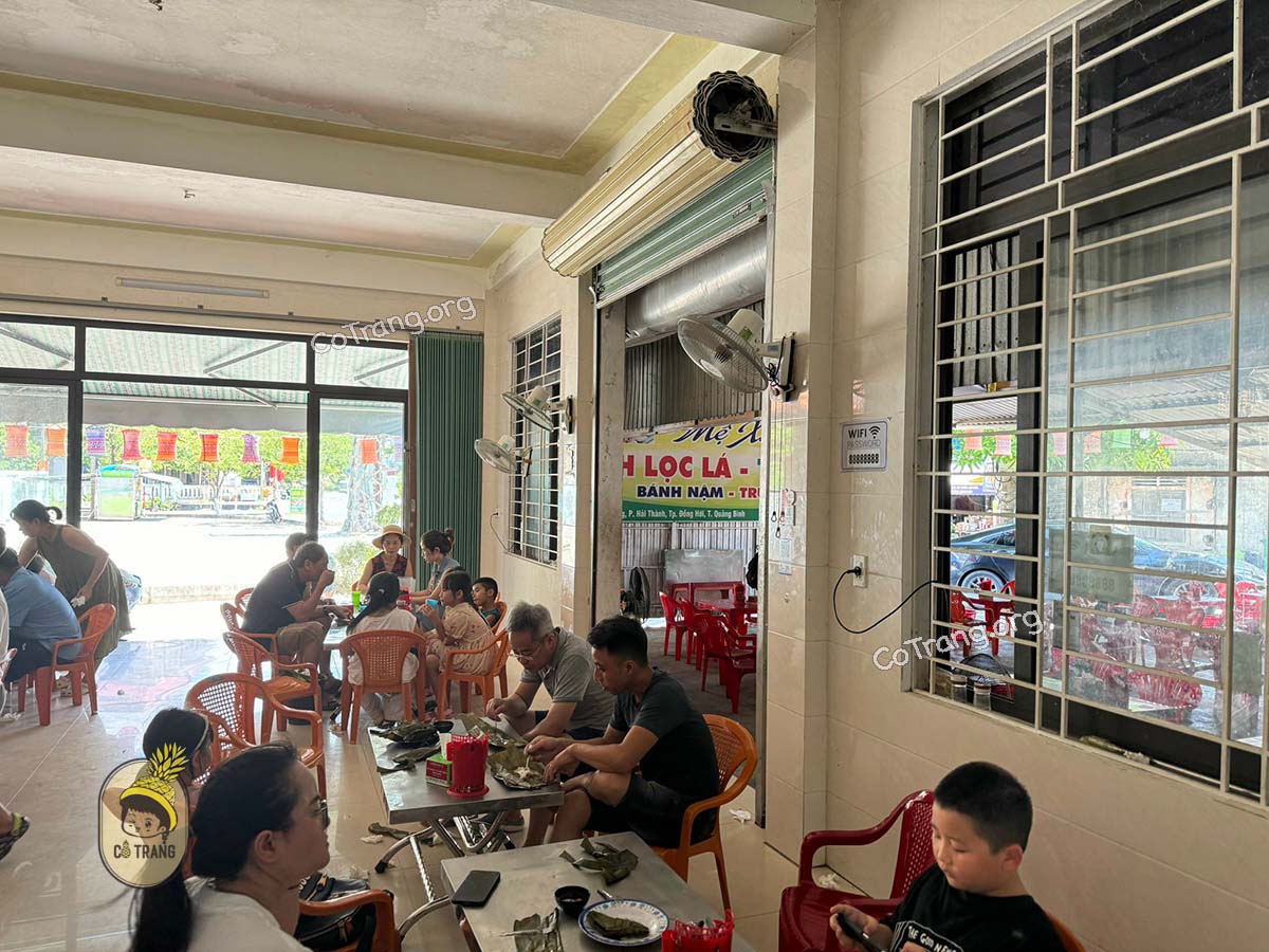 Không gian thực tế tại Bánh Lọc Mệ Xuân Đồng Hới