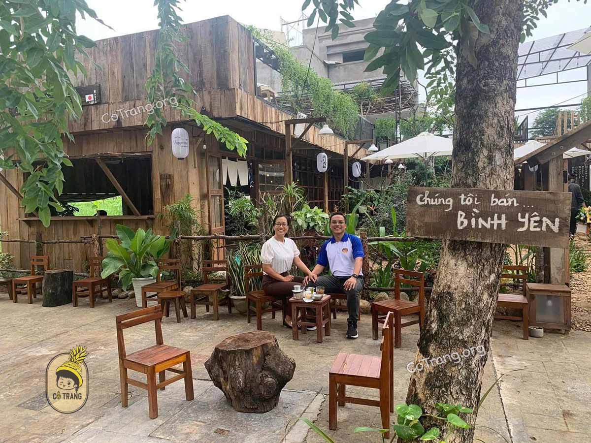 Không gian thực tế tại Tiệm Trà Waga Niwa Quảng Ngãi