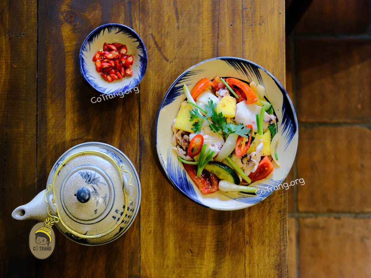 Menu thức ăn tại Bếp Mộc Quảng Ngãi