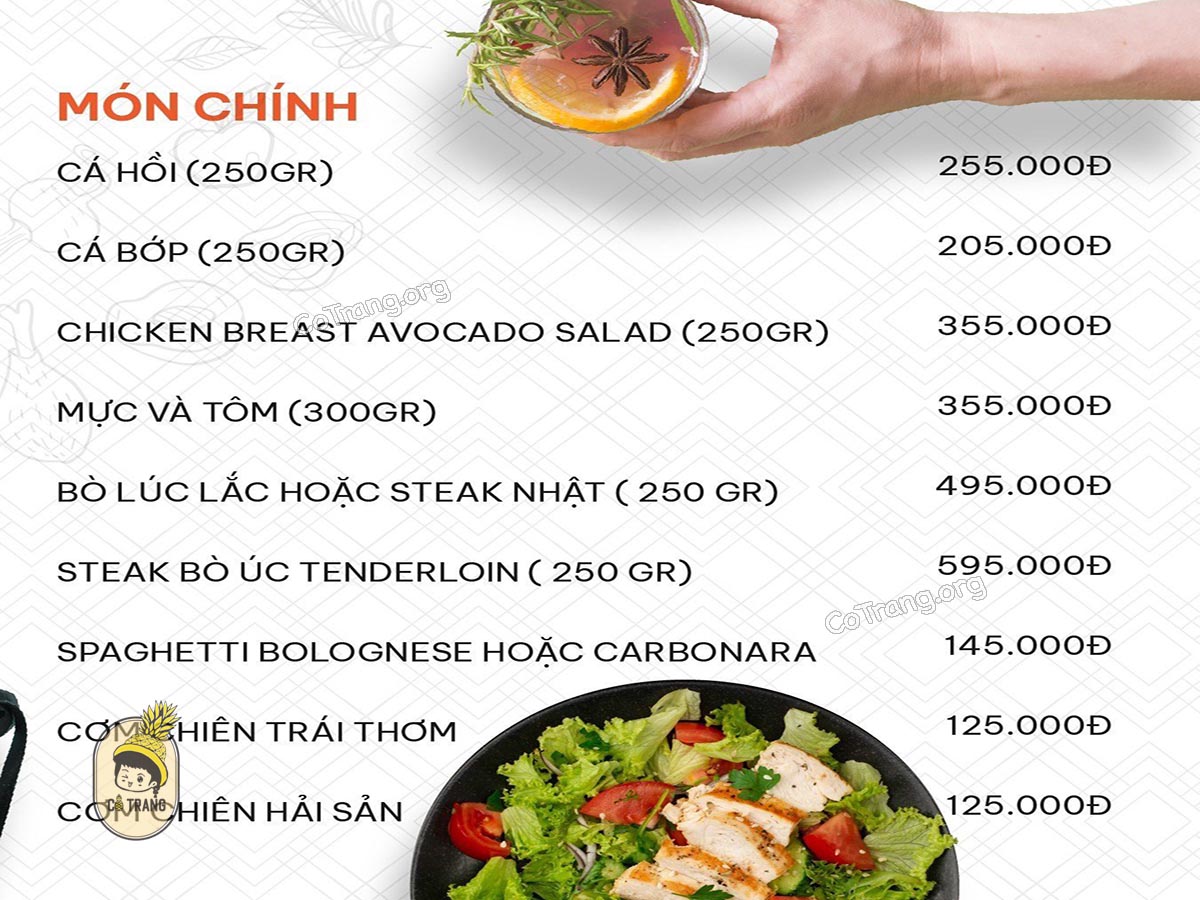 Menu tại Brewhaha Đà Nẵng